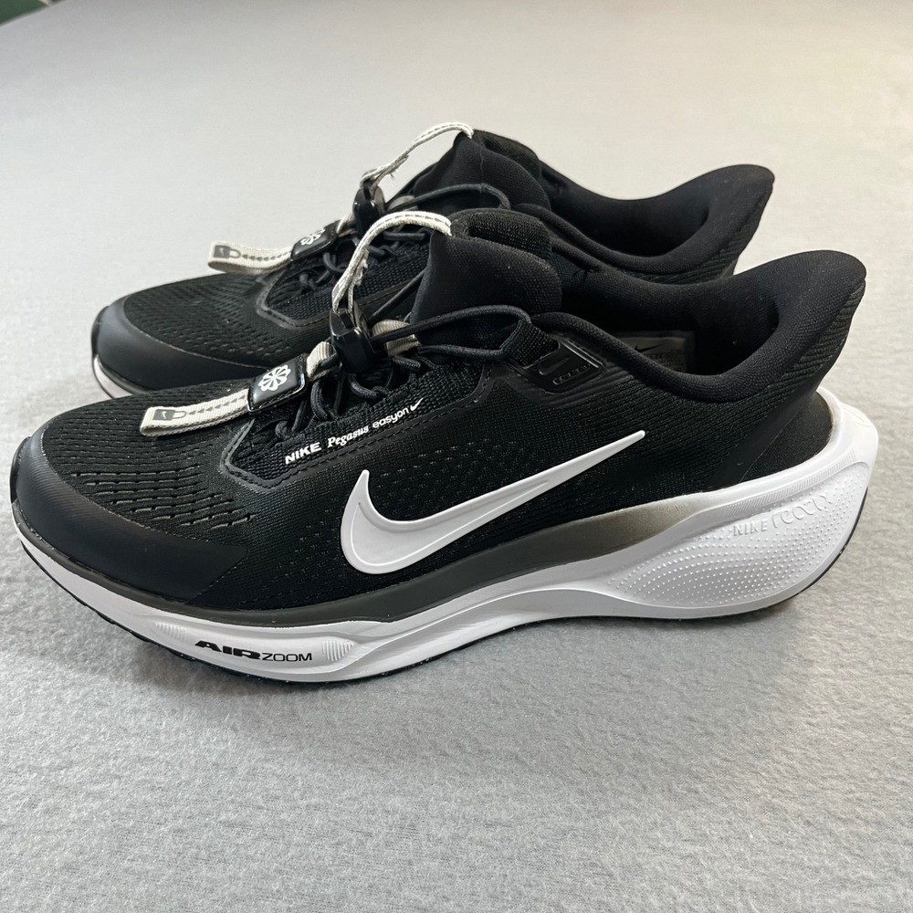Nike air zoom Pegasus EasyOn Black White Running Shoes Womens 8‎